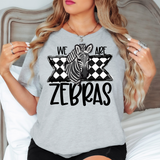 We Are Zebras Checker DTF Print