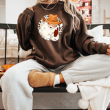 Western Christmas Santa DTF Print