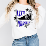 Wildcats Star Banner Trio DTF Print