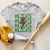 Wildcats Baseball Bolt DTF Print