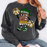 Wildcats Football Girl DTF Print