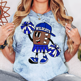 Wildcats Football Girl DTF Print