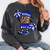 Wildcats Football Girl DTF Print