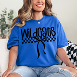 WIldcats Simple Bow Checker DTF Print