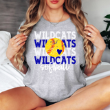 Wildcats Softball Repeat DTF Print
