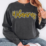 Wolverines Outline DTF Print