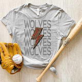 Wolves Baseball Bolt DTF Print