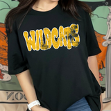Distressed Wonky Wildcats DTF Print