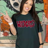 Distressed Wonky Wildcats DTF Print