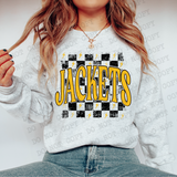Distressed Jackets Checker DTF Print