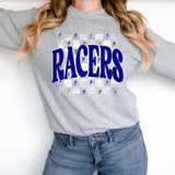 Distressed Racers Checker DTF Print