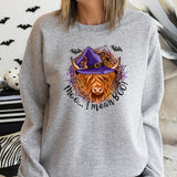 Moo I Mean Boo Halloween Highland Cow DTF