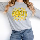 Distressed Rockets Checker DTF Print