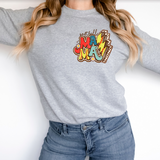 Softball Mama Lightning Bolt Pocket DTF Print