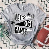 Canes Lets Go Star Banner Trio DTF Print