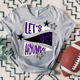 Hounds Lets Go Star Banner Trio DTF Print