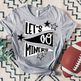 Miners Lets Go Star Banner Trio DTF Print