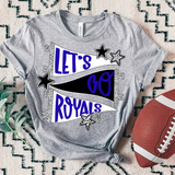 Royals Lets Go Star Banner Trio DTF Print