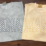 Distressed Checker Mama DTF Print