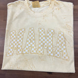Distressed Checker Mama DTF Print