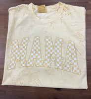 Distressed Checker Mama DTF Print