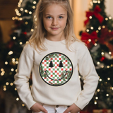 Christmas Leopard Plaid Smile DTF Print