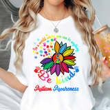 Austism Sunflower DTF Print