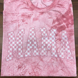 Distressed Checker Mama DTF Print