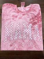 Distressed Checker Mama DTF Print