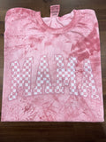 Distressed Checker Mama DTF Print