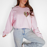 XO XO Heart Applique 2 DTF Print