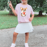 Corgi Giving Heart DTF Print