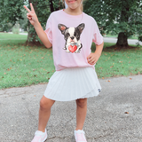 Boston Terrier Giving Heart DTF Print