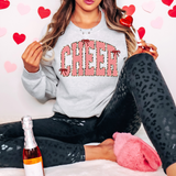 Cheer Checker Leopard Coquette DTF Print