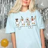 New Years Silly Goose DTF Print