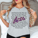 Evansville Aces Fight Song Mascot DTF Print