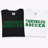 Timberwolves Soccer Varsity Stacked DTF Print