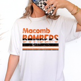 Macomb Bombers Retro Stripes DTF Print