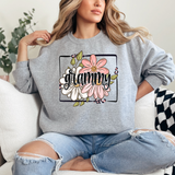Grammy Floral Frame DTF Print