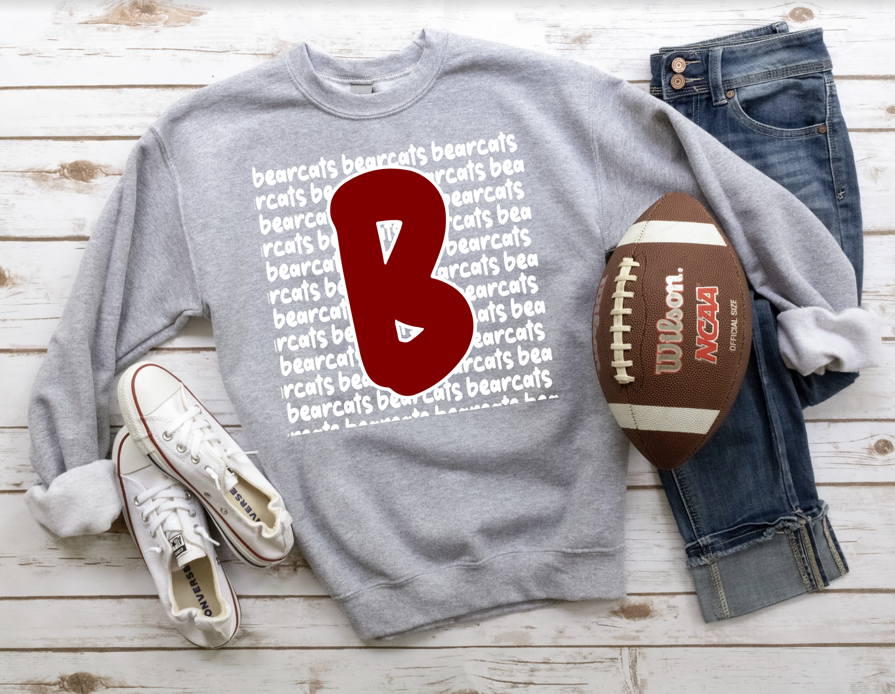 Bearcats Funky Repeat DTF Print