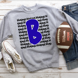 Bluejays Funky Repeat DTF Print