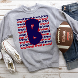 Braves Funky Repeat DTF Print