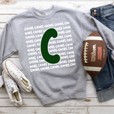 Canes Funky Repeat DTF Print