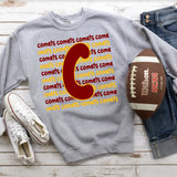 Comets Funky Repeat DTF Print