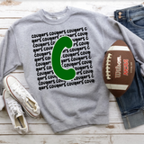 Cougars Funky Repeat DTF Print