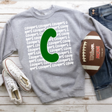 Cougars Funky Repeat DTF Print