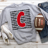 Crusaders Funky Repeat DTF Print