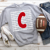 Crusaders Funky Repeat DTF Print