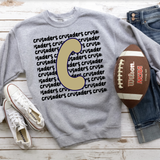 Crusaders Funky Repeat DTF Print