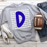 Devils Funky Repeat DTF Print